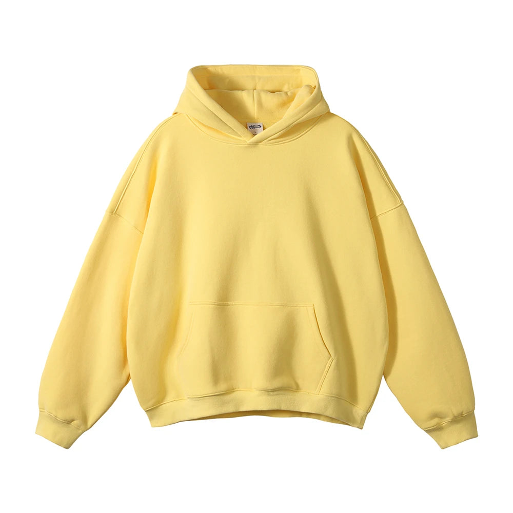 Y2K Origin 350gsm Essentials Plain Baggy Hoodie