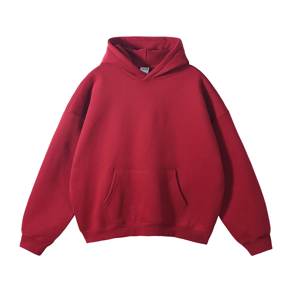 Y2K Origin 350gsm Essentials Plain Baggy Hoodie