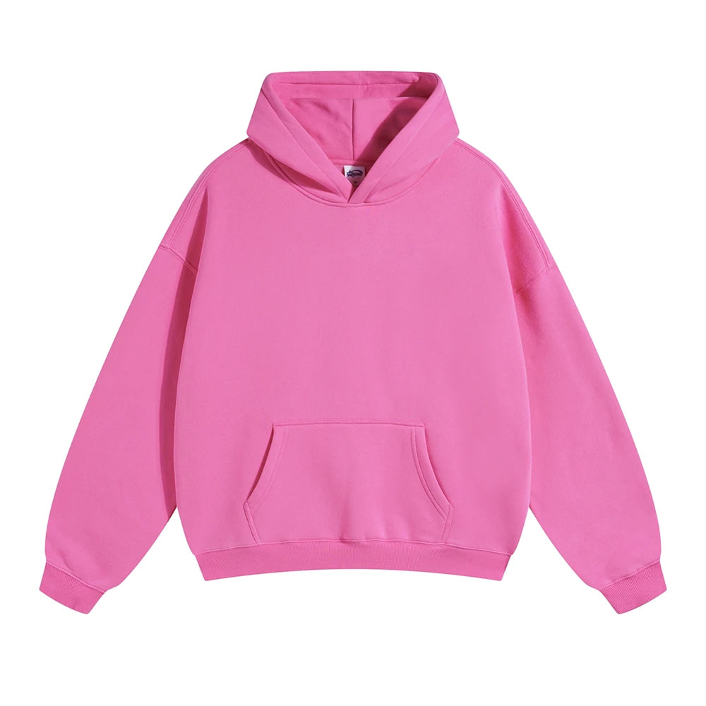 Y2K Origin 350gsm Essentials Plain Baggy Hoodie