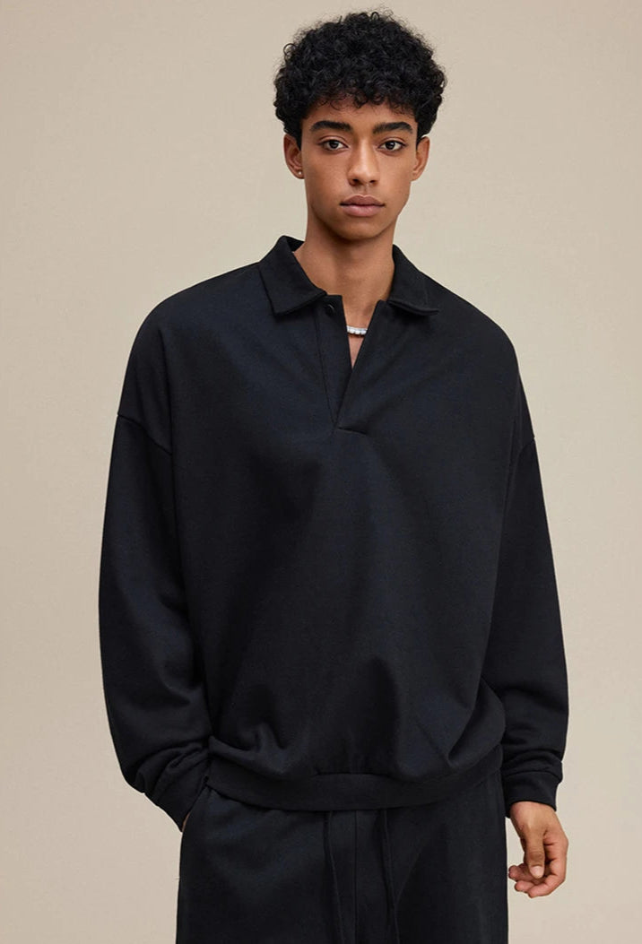 Y2K Origin 445gsm Essentials Loose Collar Jumper