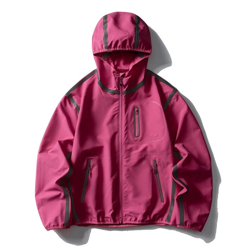 Y2K Outdoor Shell Lightweight Reflective Windbreaker Jacket