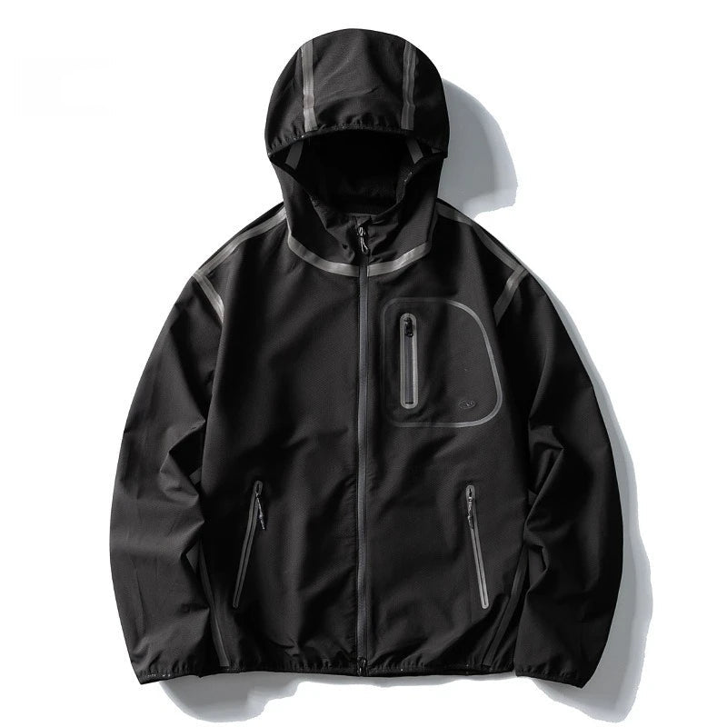 Y2K Outdoor Shell Lightweight Reflective Windbreaker Jacket