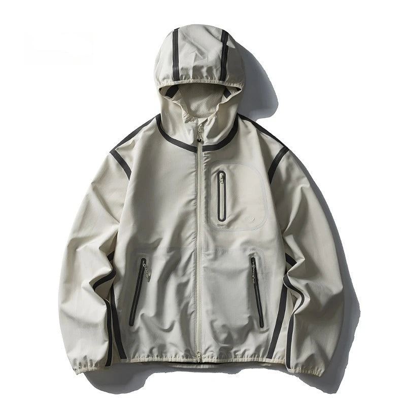 Y2K Outdoor Shell Lightweight Reflective Windbreaker Jacket