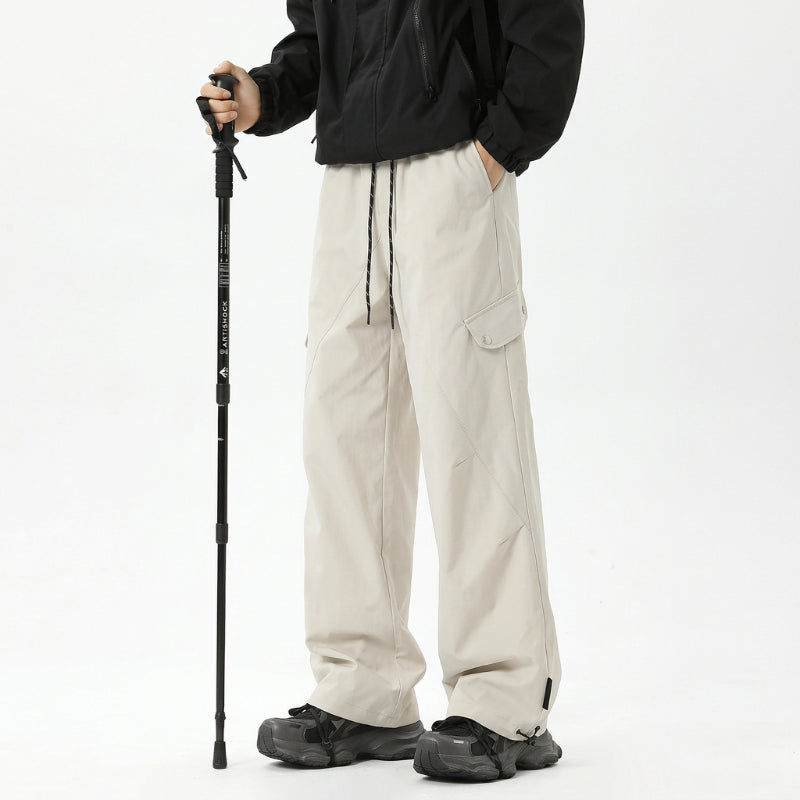 Y2K Outdoor Workwear Casual Straight Leg Low Waist Cargo Trousers