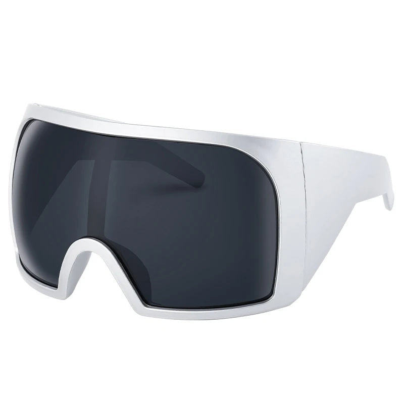 Y2K Oversized Shield Futuristic Sunglasses