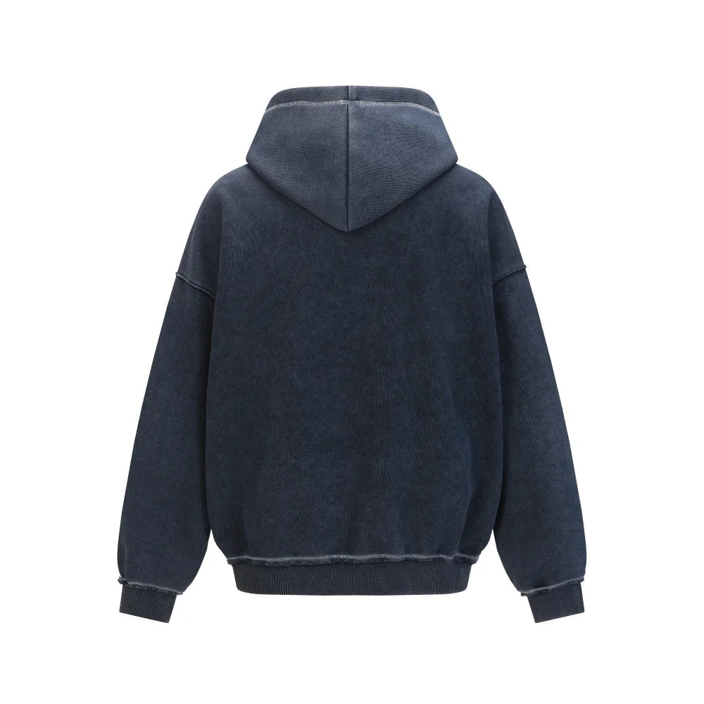 Y2K Patchwork Embroidered Zip Up Hoodie