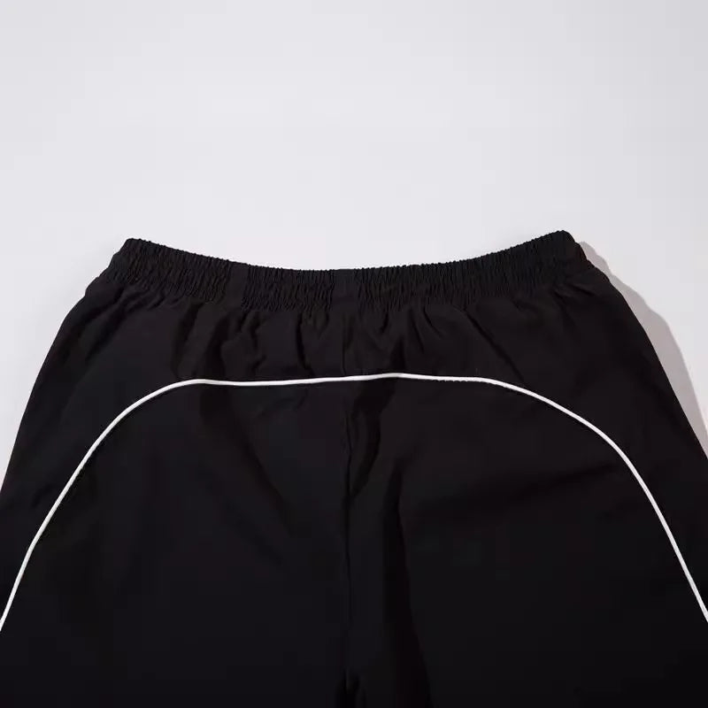 Y2K Piping Parachute Trousers
