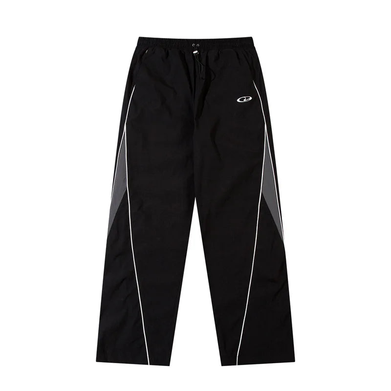 Y2K Piping Parachute Trousers