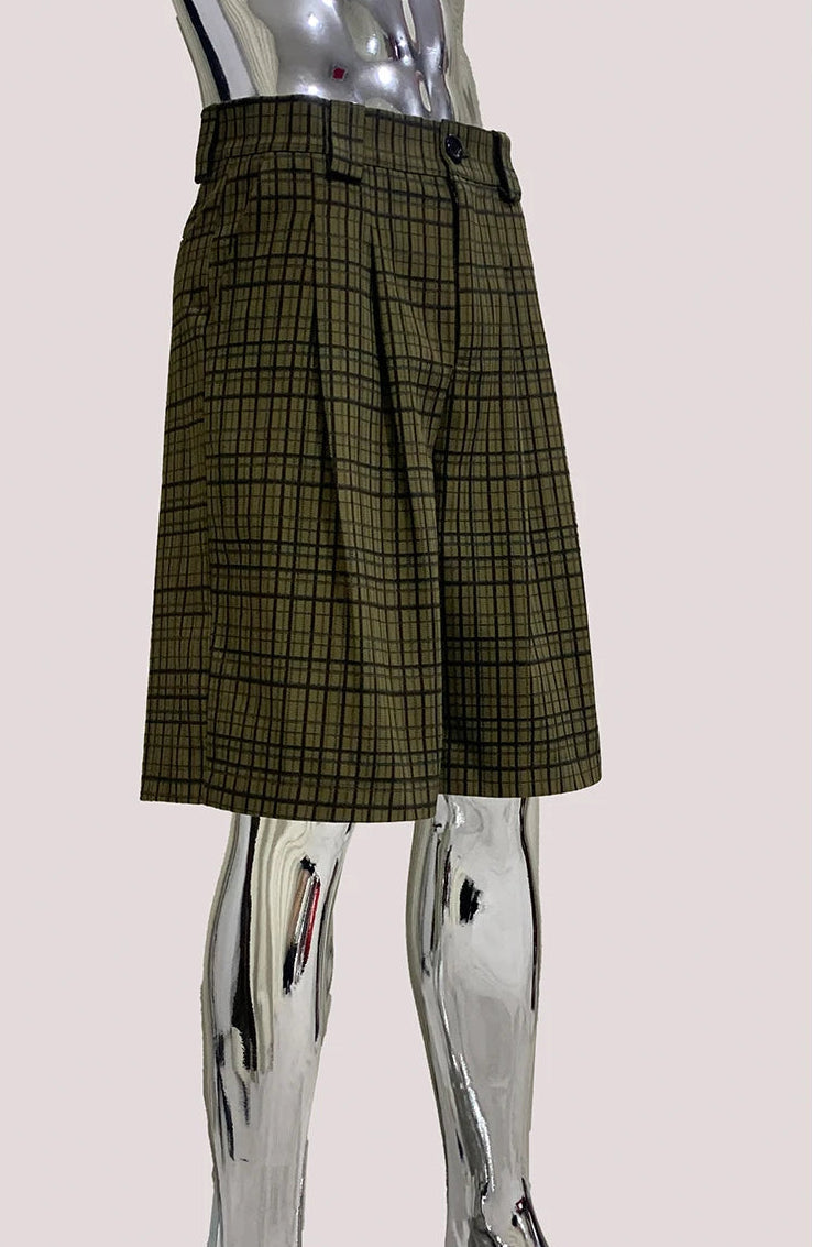 Y2K Plaid Gingham High Waist Jorts