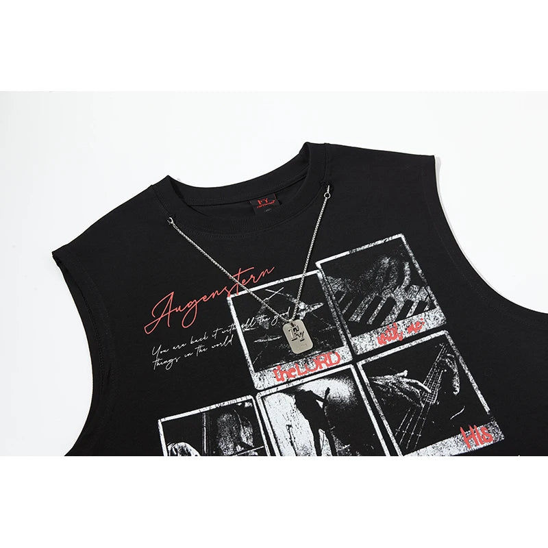 Y2K Polaroid Show Graphic Tank Top