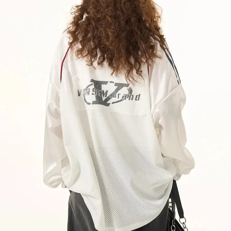 Y2K Retro Long Sleeve Printed Jersey