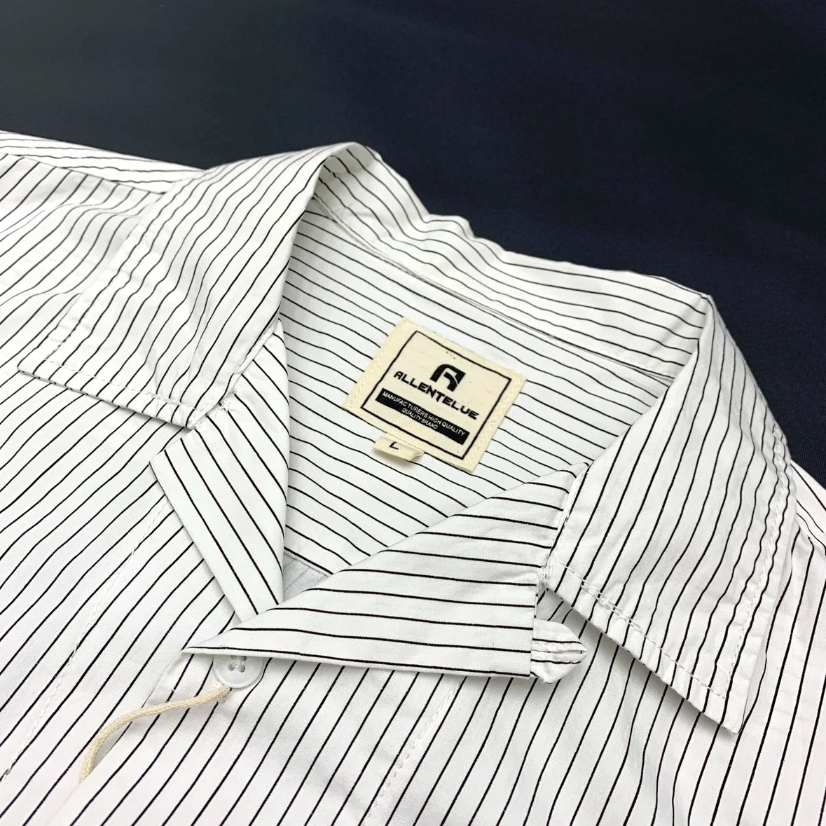 Y2K Retro Striped Short Sleeve Cuban Collar Button Down Shirt