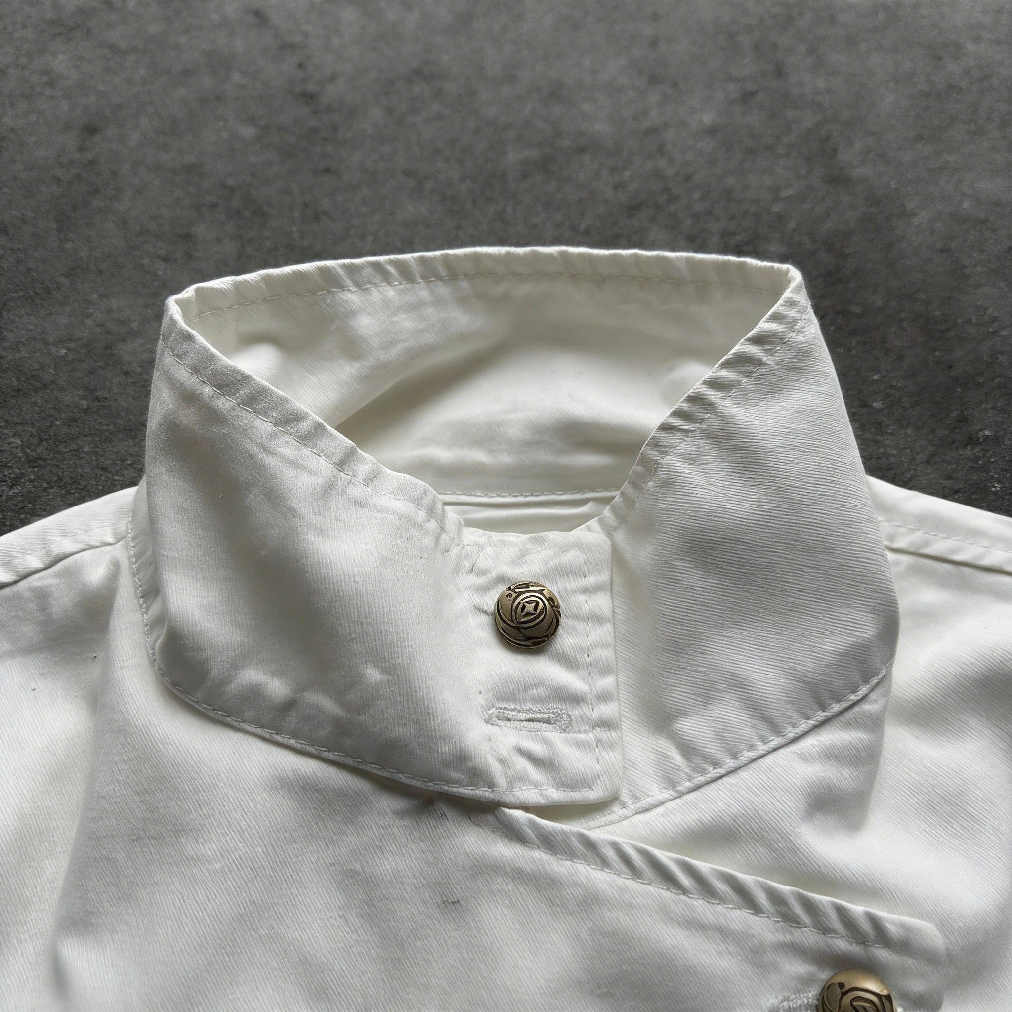 Y2K Retro White Fencing Jacket