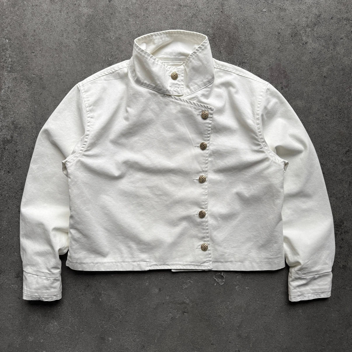 Y2K Retro White Fencing Jacket