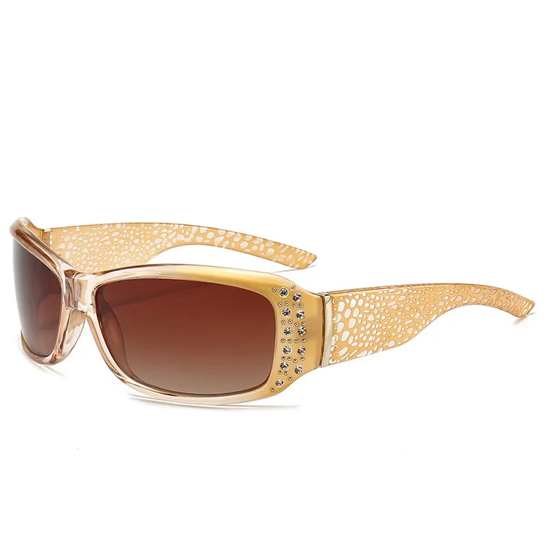 Y2K Rhinestone Decorated UV400 Sunglasses