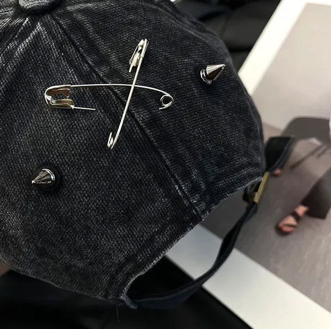 Y2K Rivet and Clips Baseball Cap