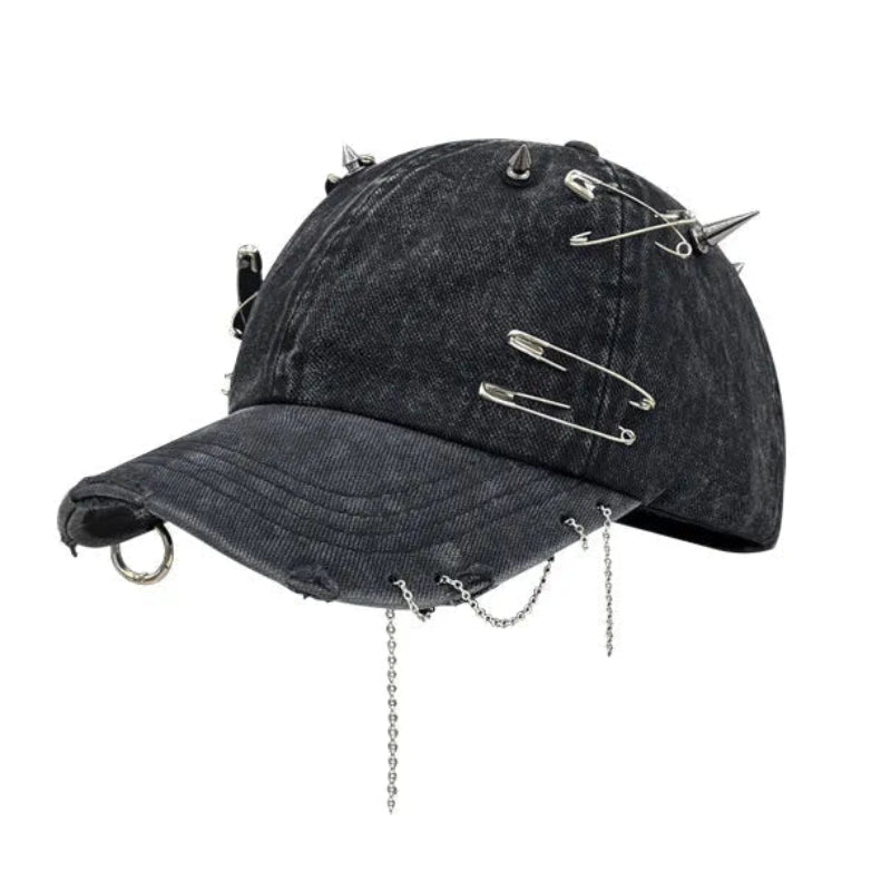 Y2K Rivet and Clips Baseball Cap