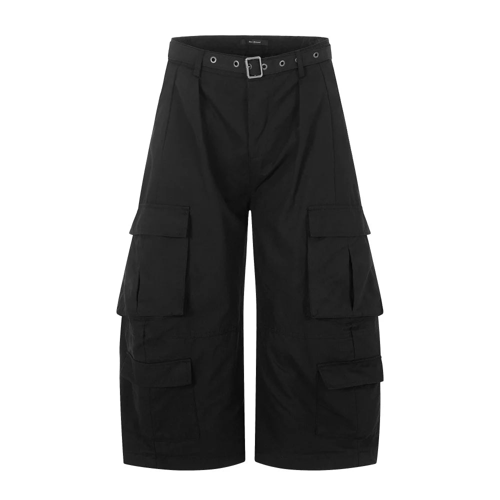 Y2K Safari Style Barrel Baggy Cargo Shorts Jorts