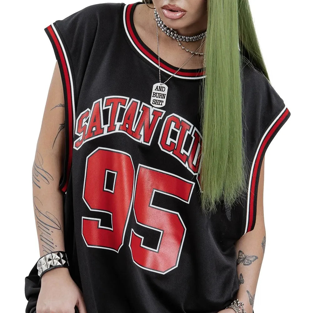 Y2K Satan Club Jersey Tank Top