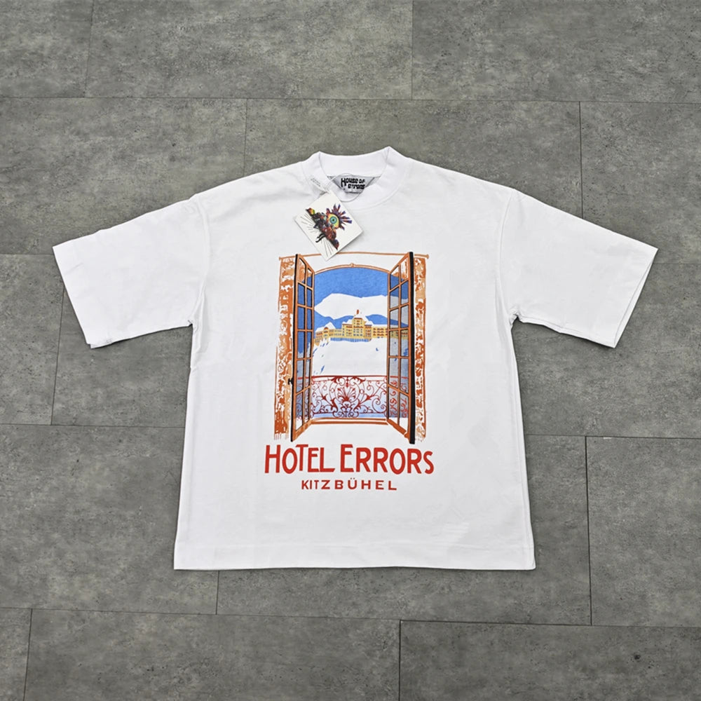 Y2K Scenic View Graphic Print Tee