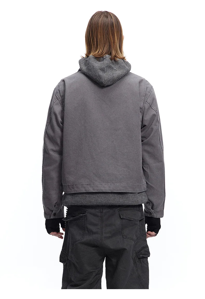 Y2K Short Homme Winter Jacket