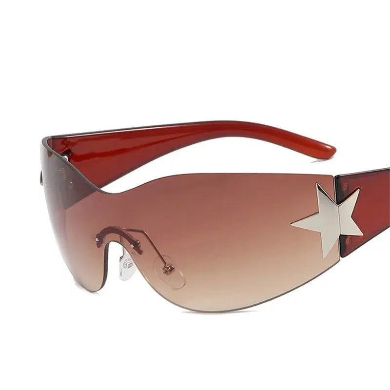 Y2K Silver Star Sunglasses