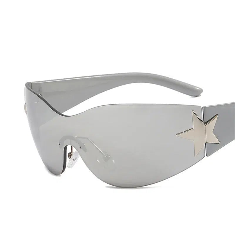 Y2K Silver Star Sunglasses