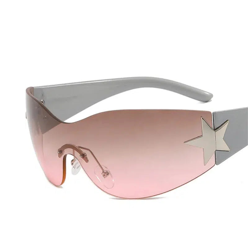 Y2K Silver Star Sunglasses