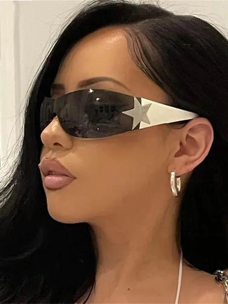 Y2K Silver Star Sunglasses