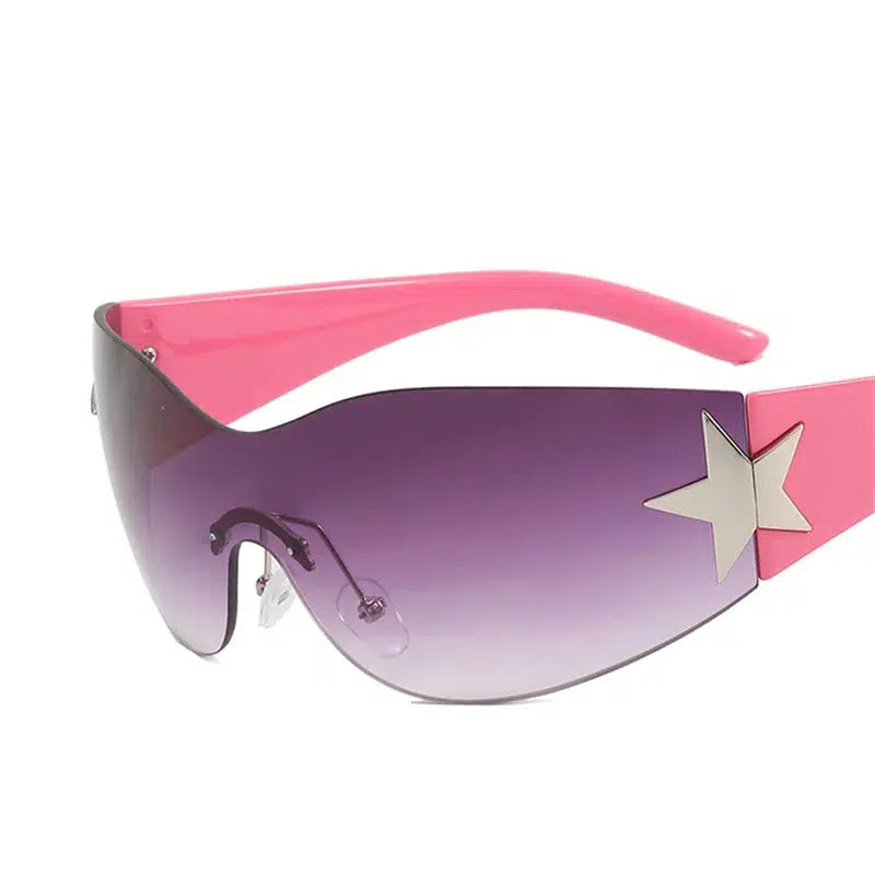 Y2K Silver Star Sunglasses
