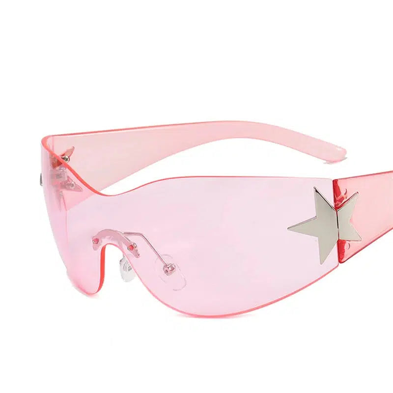 Y2K Silver Star Sunglasses