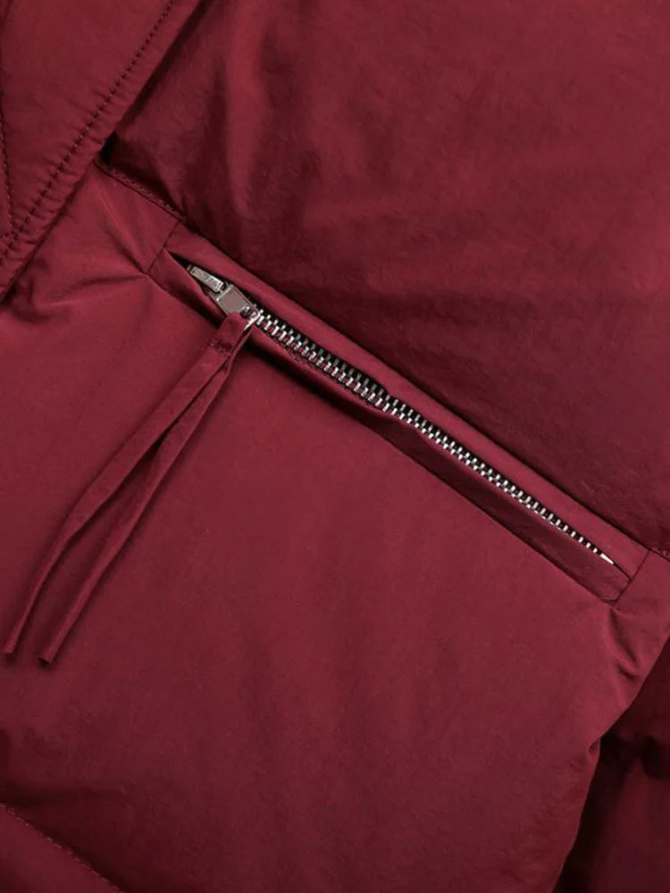 Y2K Small Crop Stand Collar Padded Puffer Jacket Coat