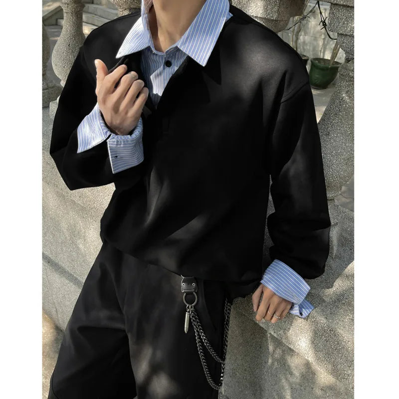 Y2K Spring Fake Two Pieces Jumper Sweater