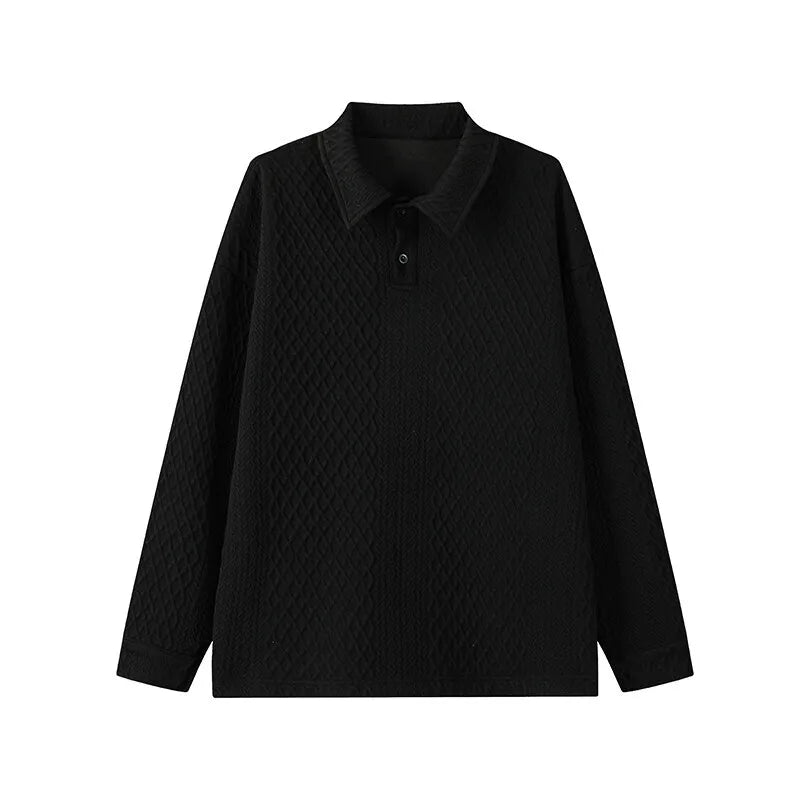 Y2K Spring Lapel Kitted Jumper Sweater