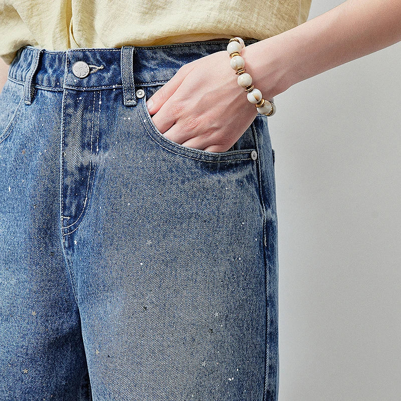 Y2K Starry Sparkle Rhinestone Denim Shorts Jorts