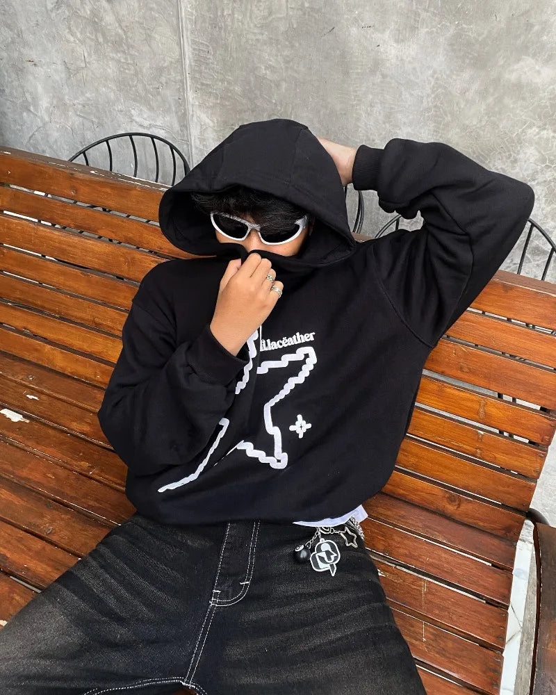Y2K Stars Are Aligned Graphic Hoodie