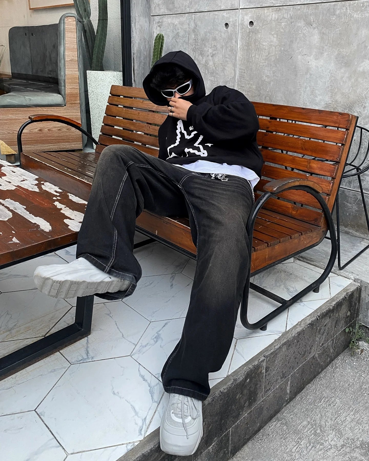 Y2K Stars Are Aligned Graphic Hoodie