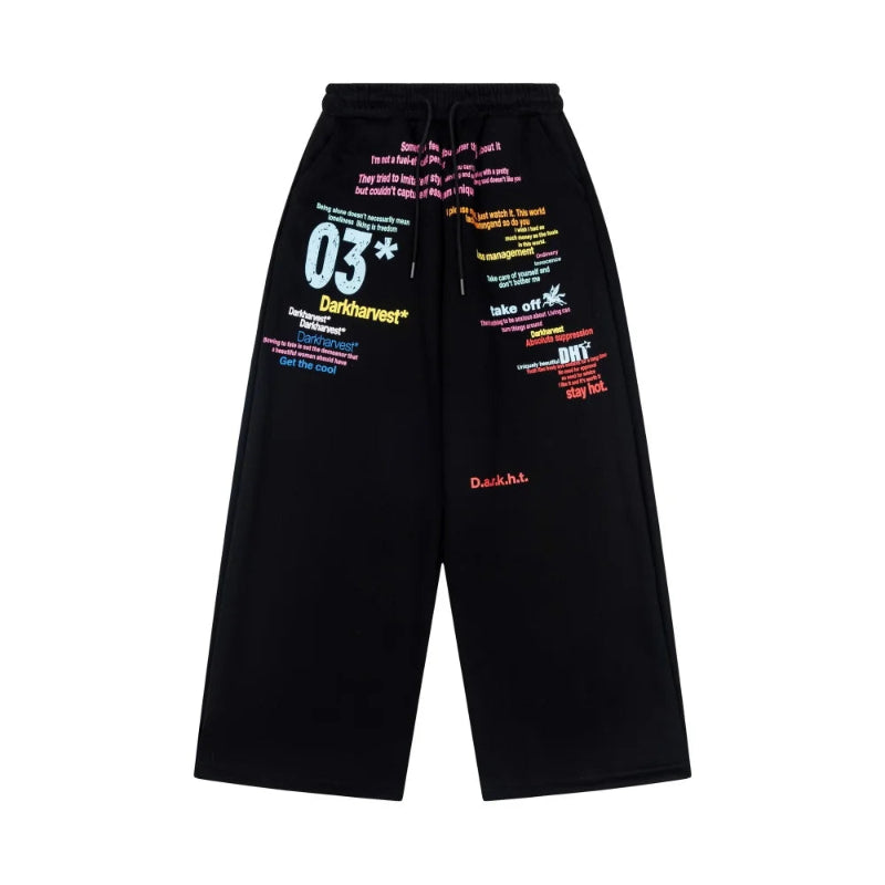 Y2K Statements Graphic Sweatpants Joggers Trousers