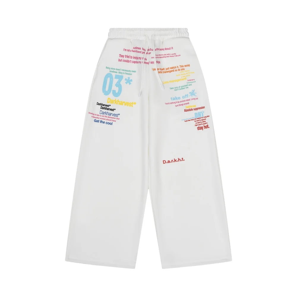 Y2K Statements Graphic Sweatpants Joggers Trousers
