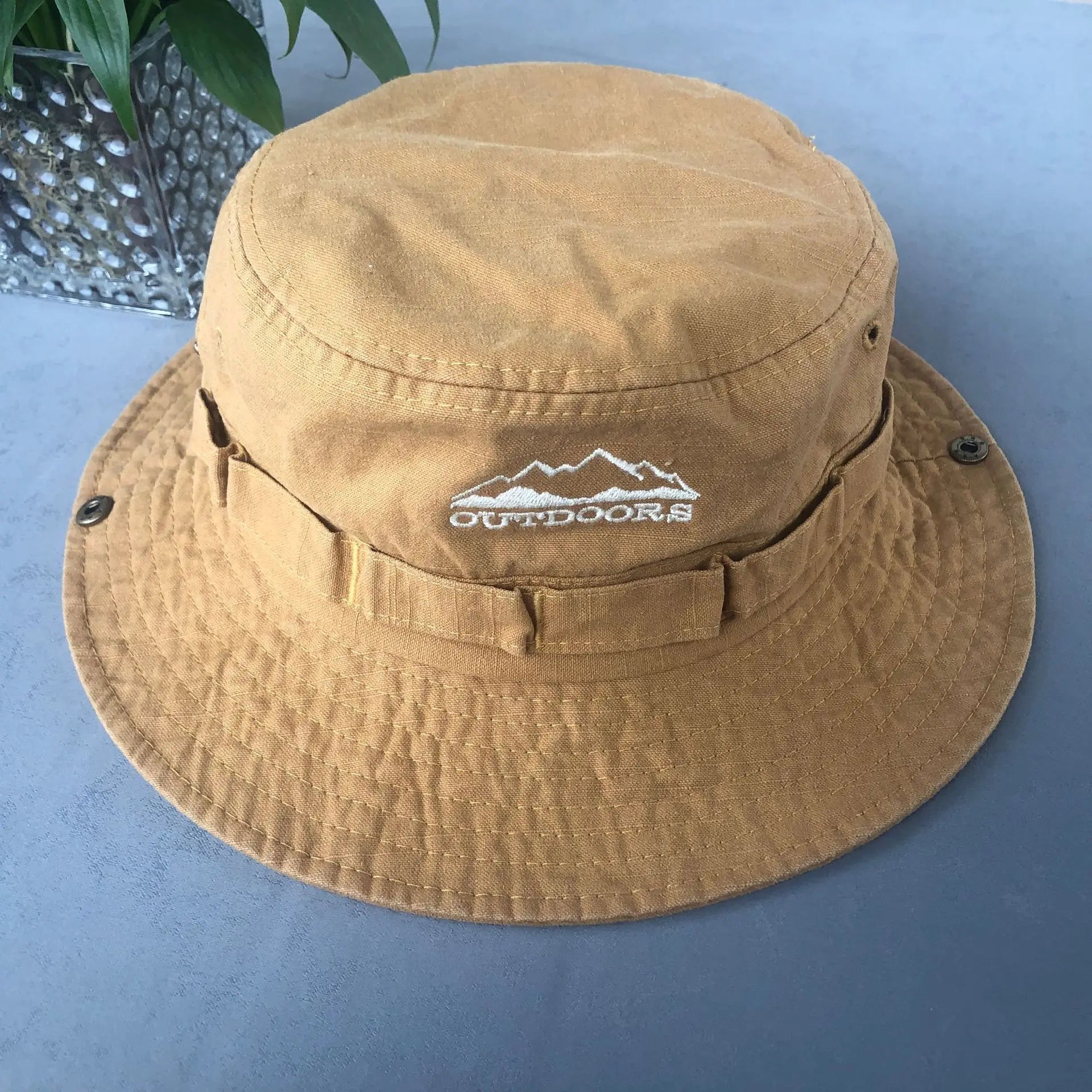 Y2K Stone-Washed Safari Bucket Hat