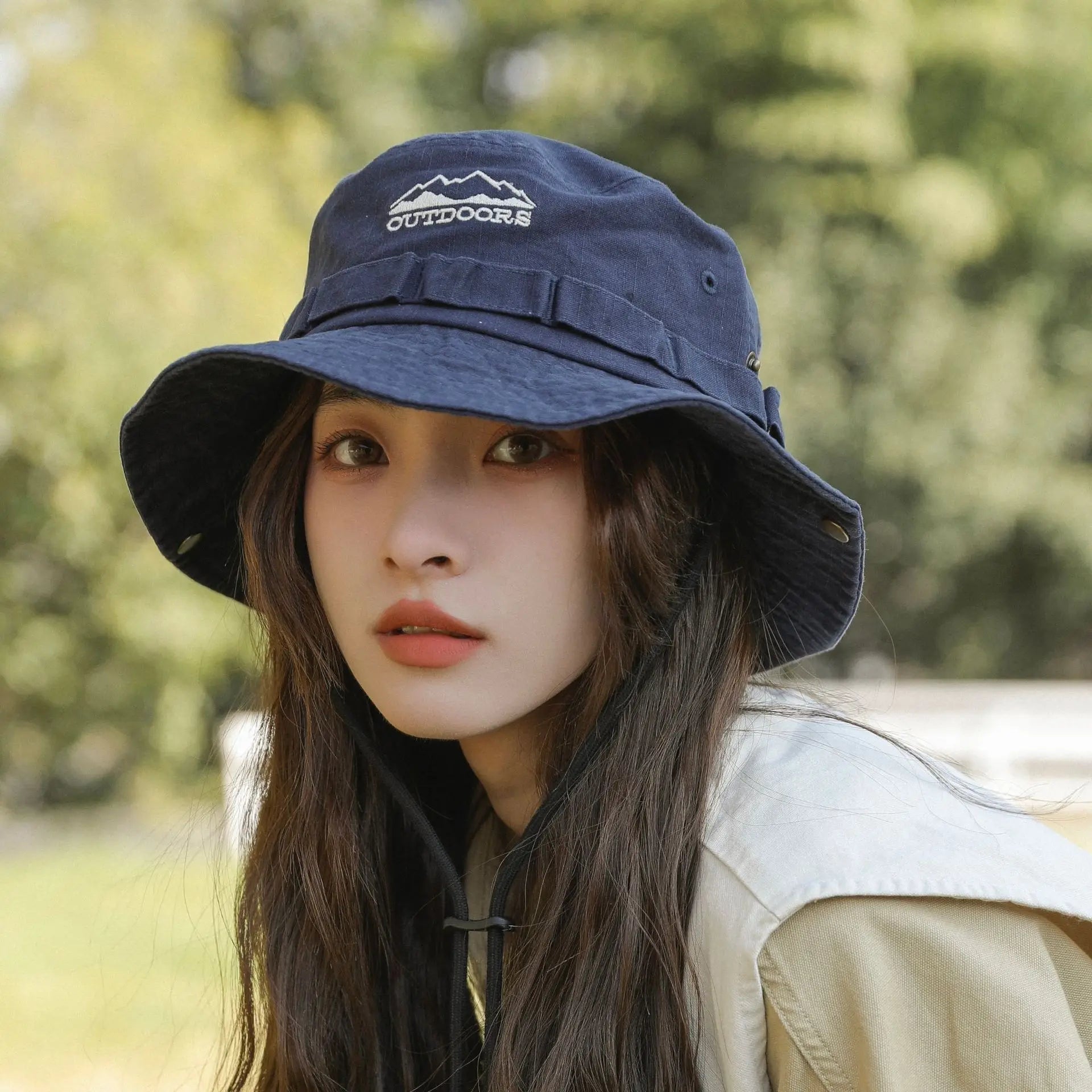 Y2K Stone-Washed Safari Bucket Hat