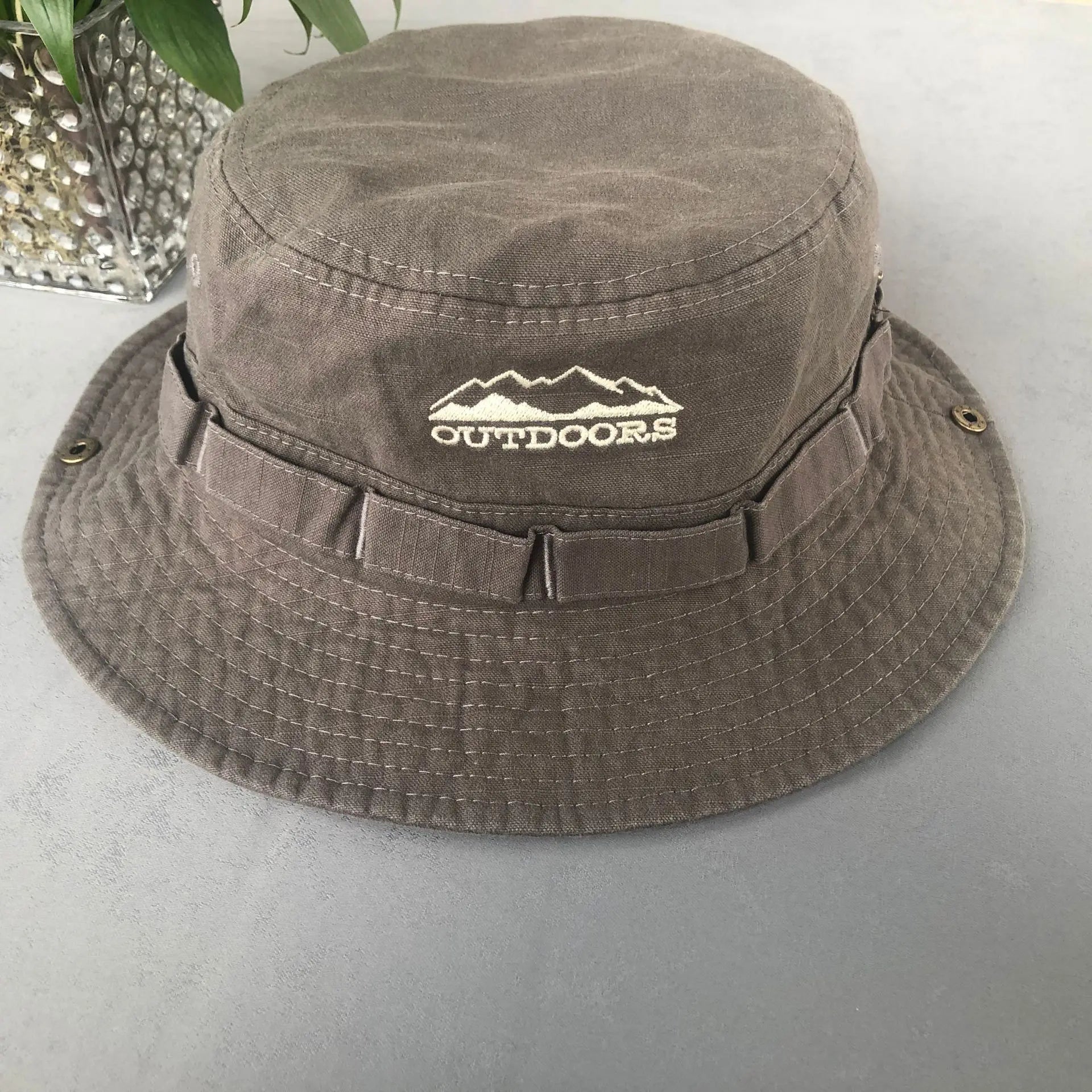 Y2K Stone-Washed Safari Bucket Hat