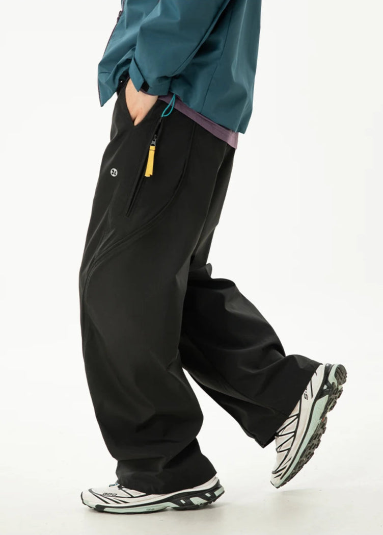 Y2K Straight Leg Parachute Trousers