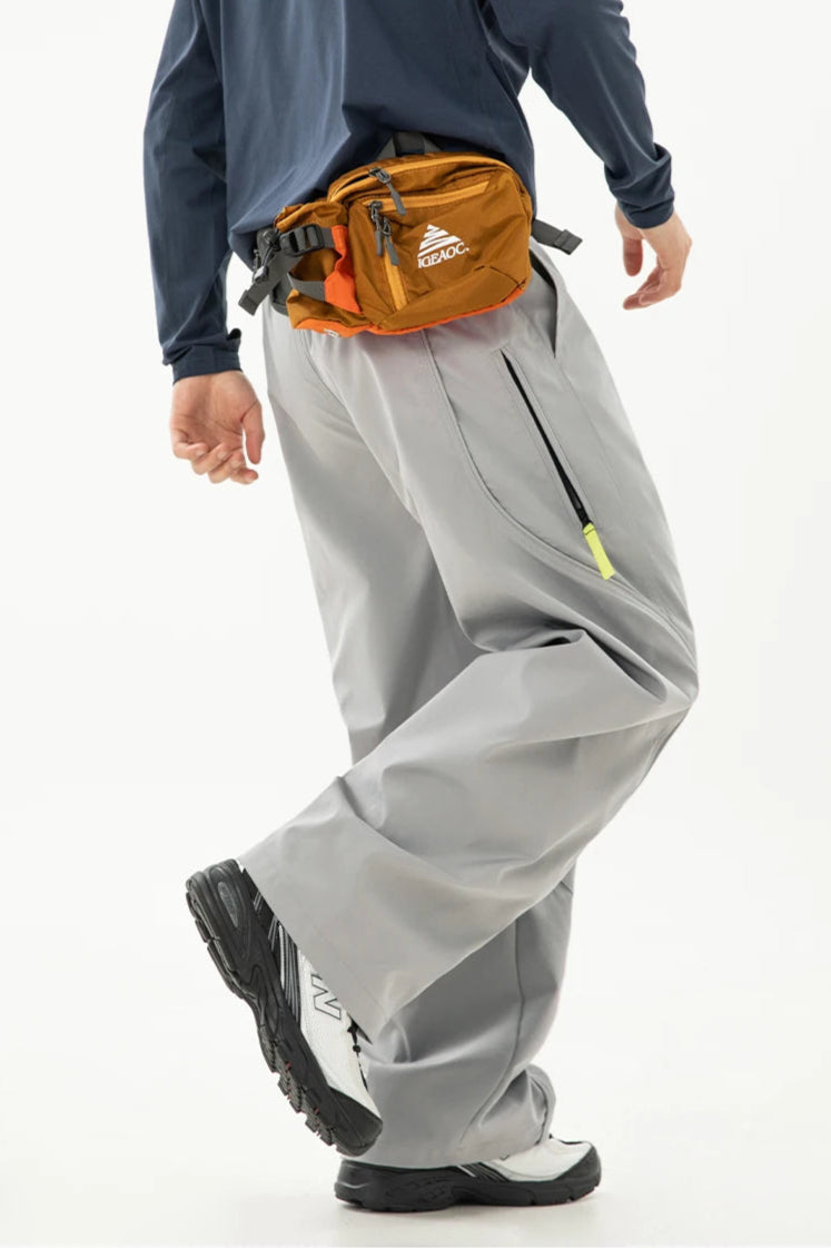 Y2K Straight Leg Parachute Trousers