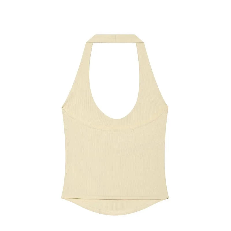 Y2K Summer Halter Crop Top