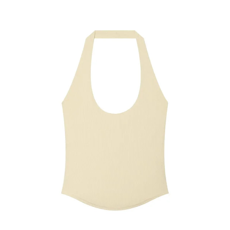 Y2K Summer Halter Crop Top