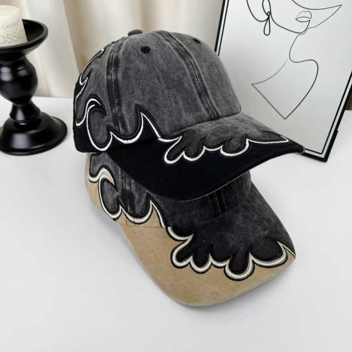 Y2K Summer Sun Embroidered Baseball Cap