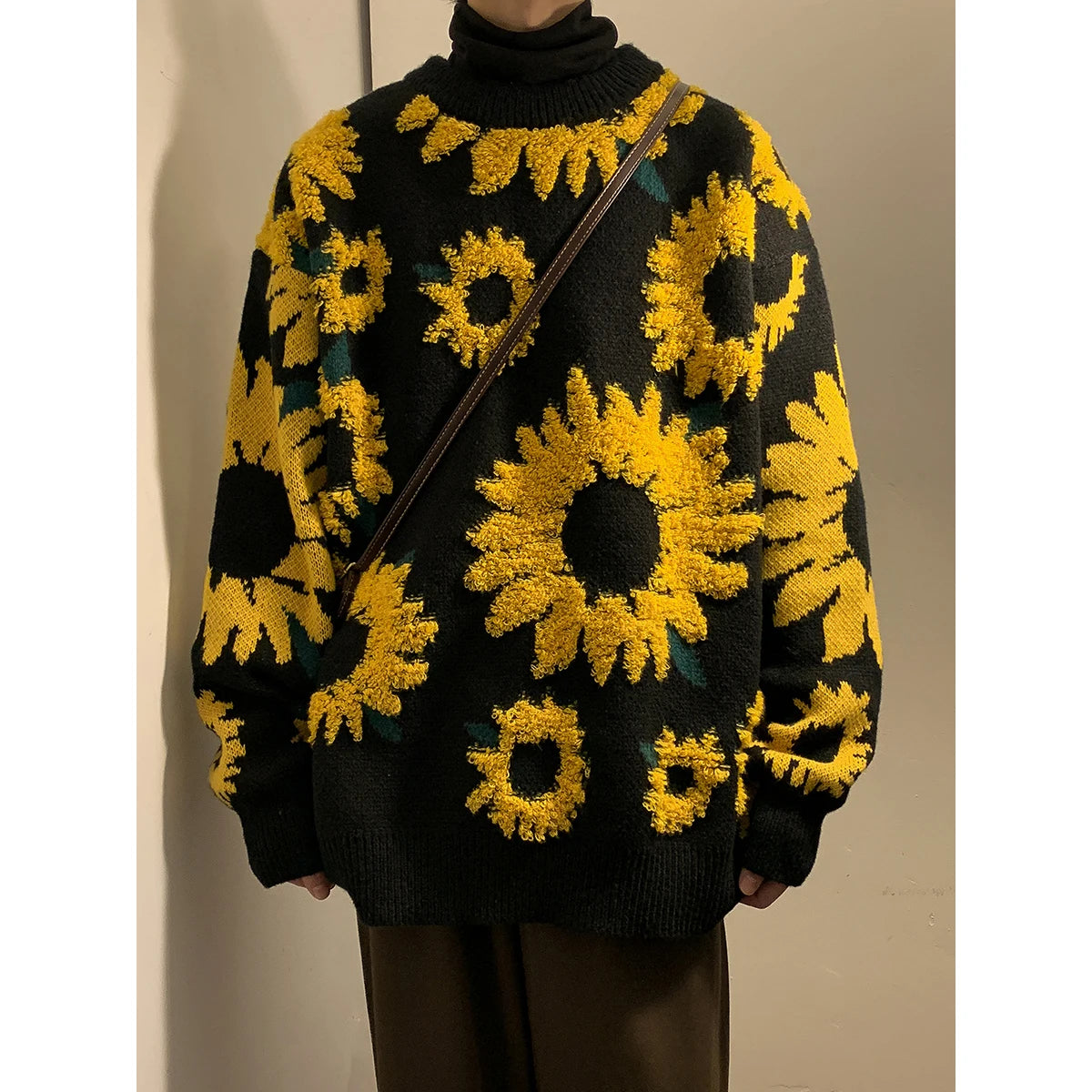 Y2K Sunflower Knitted Sweater