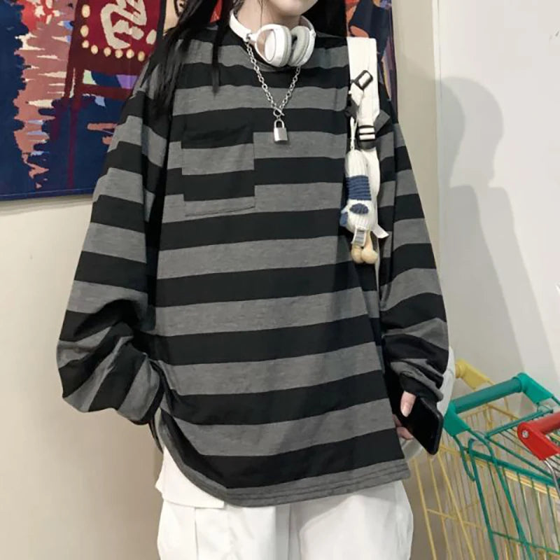 Y2K The Striped Long Sleeve Top