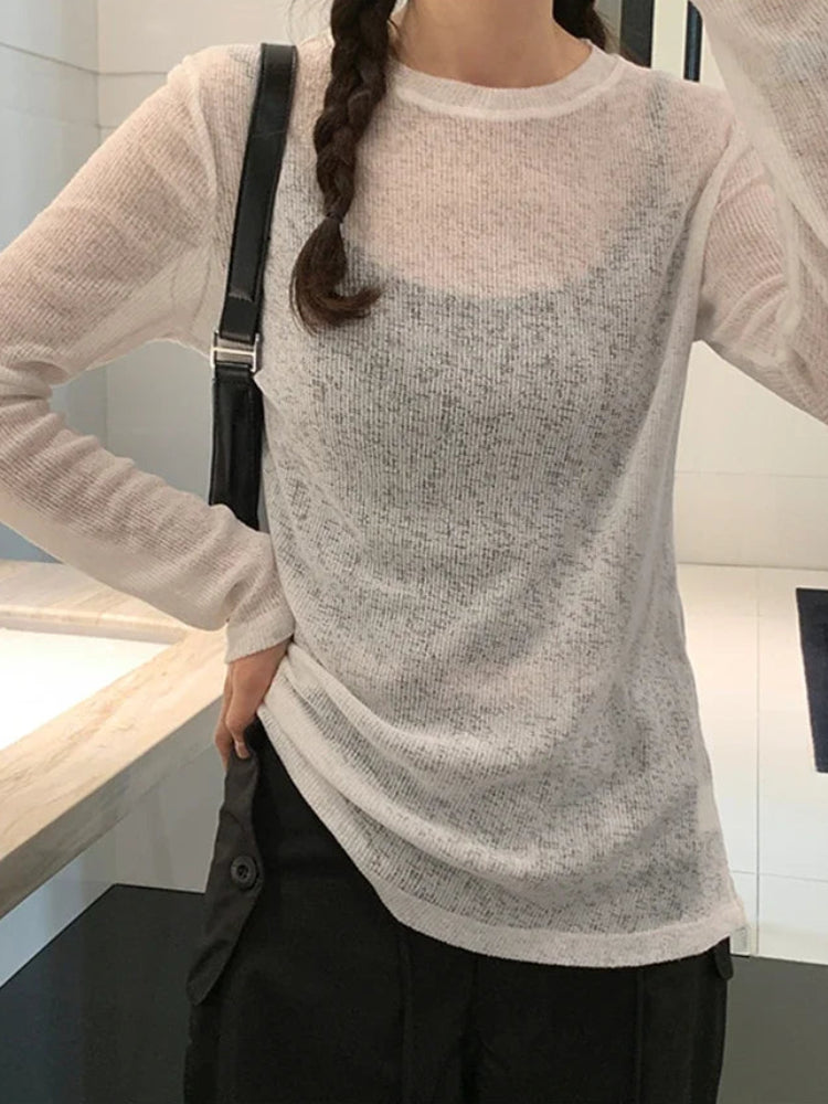 Y2K Thin Long Sleeve Summer Top